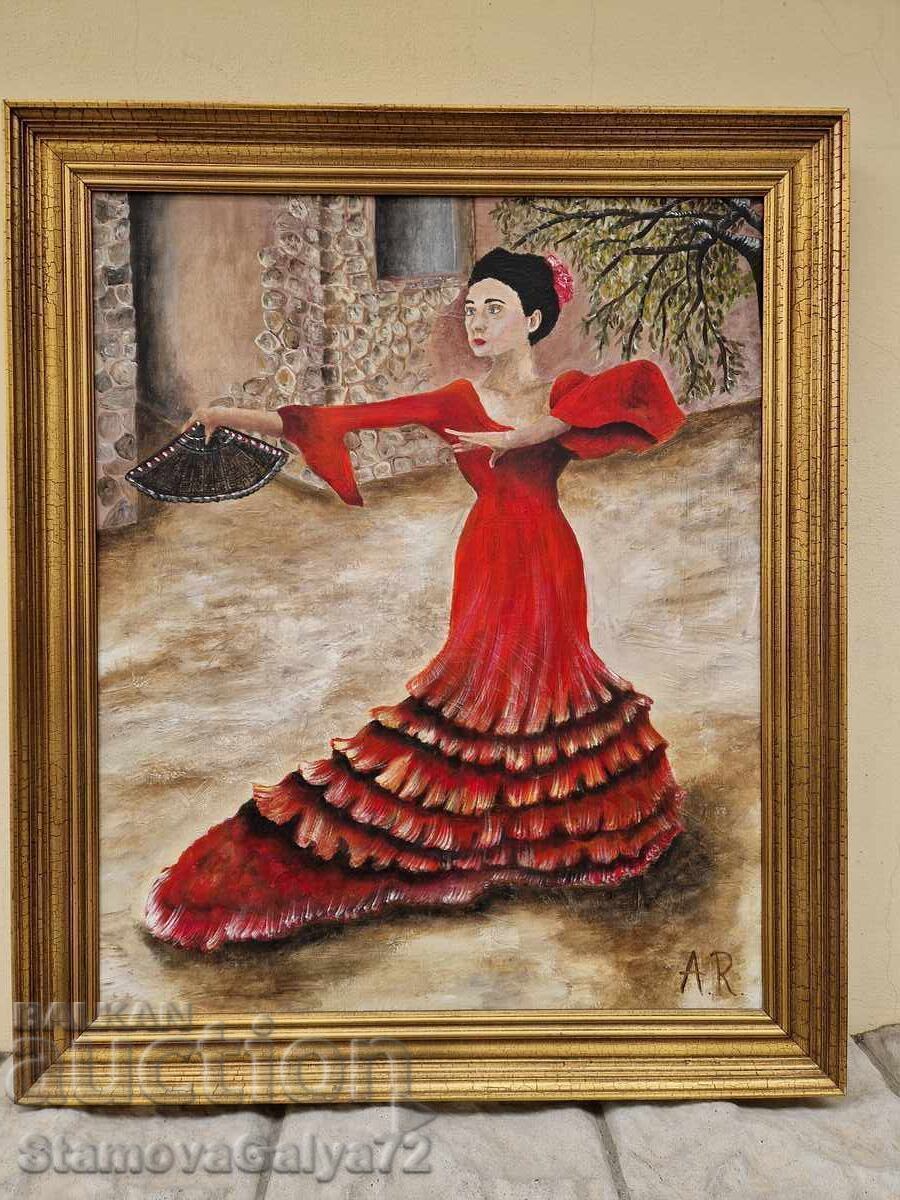 Licitație Frumoasă pictură de maestru, ulei pe pânză