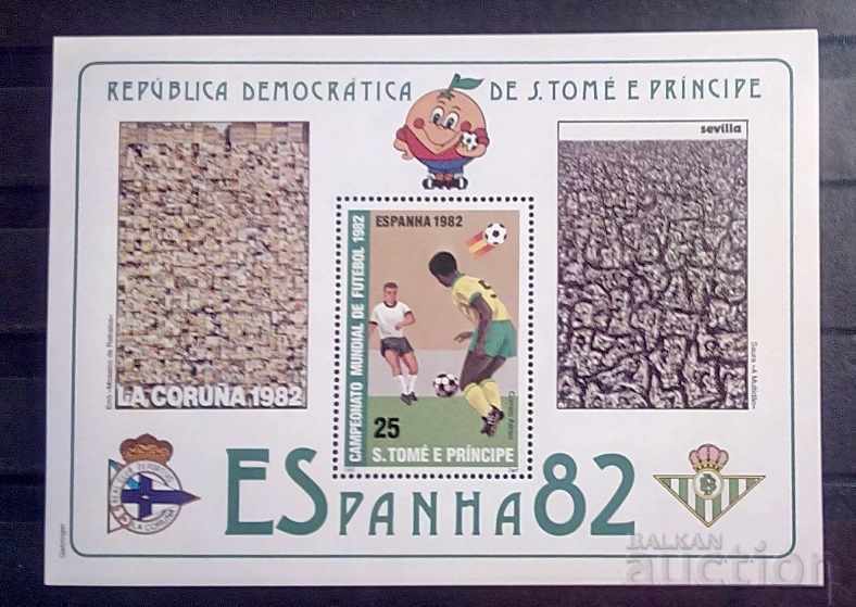Сао Томе и Принсипи 1982 Спорт/Футбол Блок MNH Сао Томе и Принсипи 1982 Спорт/Футбол Блок MNH