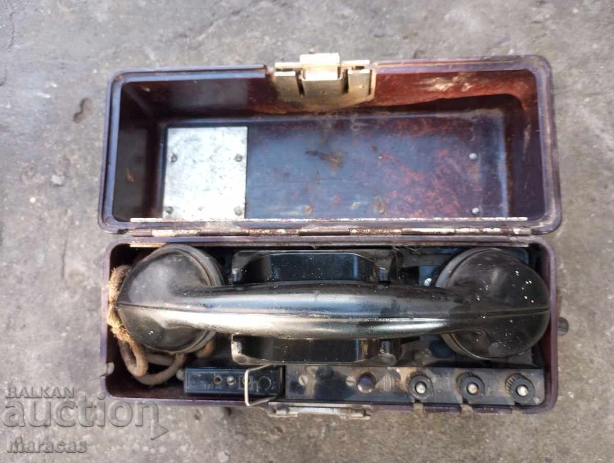 Old portable military phone Old portable military phone