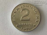 Indonesia 2 Rupiah 1970