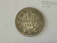 Γερμανία Βάδη 6 κρόιτσερ 1846