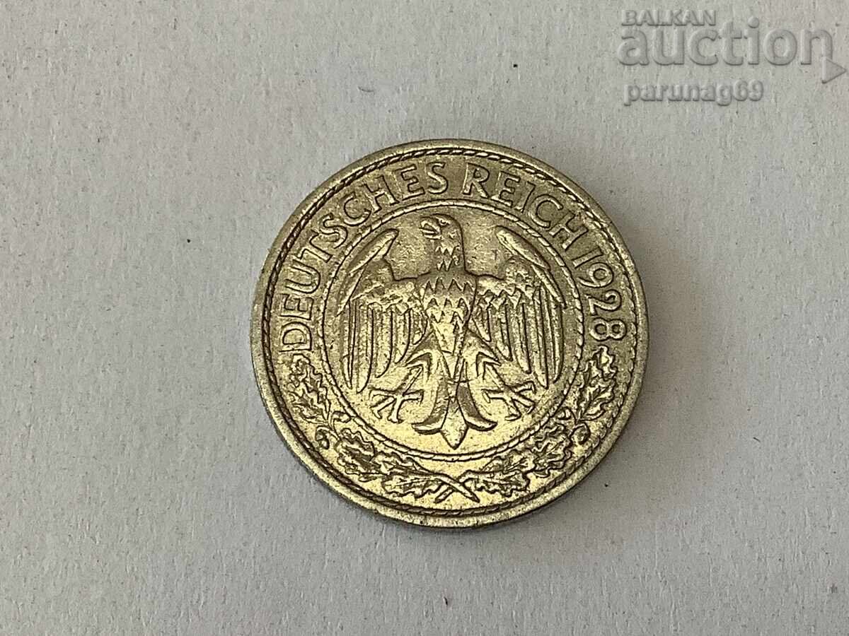 Германия 50 райхс пфенига 1928 година А