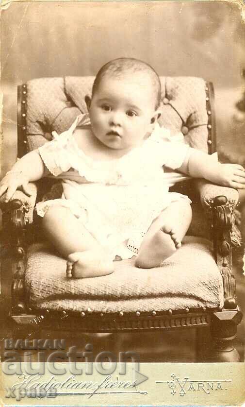 OLD PHOTOGRAPH - CARDBOARD - BR. HADJOLYAN – VARNA - M0690 OLD PHOTOGRAPH - CARDBOARD - BR. HADJOLYAN – VARNA - M0690