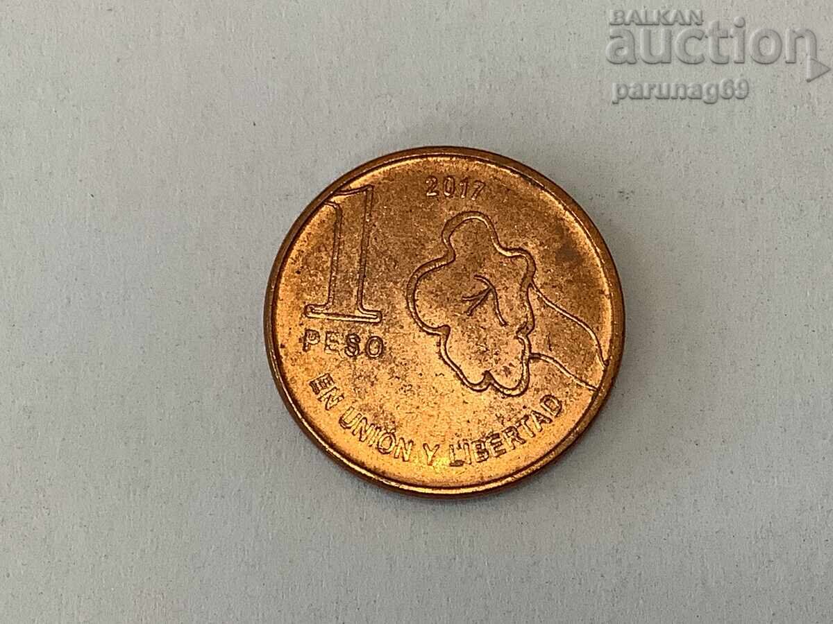 Аржентина 1 песо 2017 година