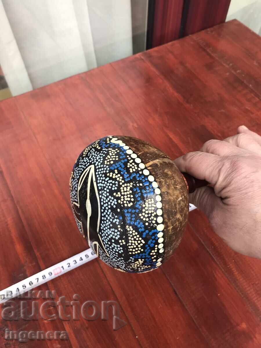 Licitație MARACAS DIN COCOS ȘI LEMN DECORATE MANUAL