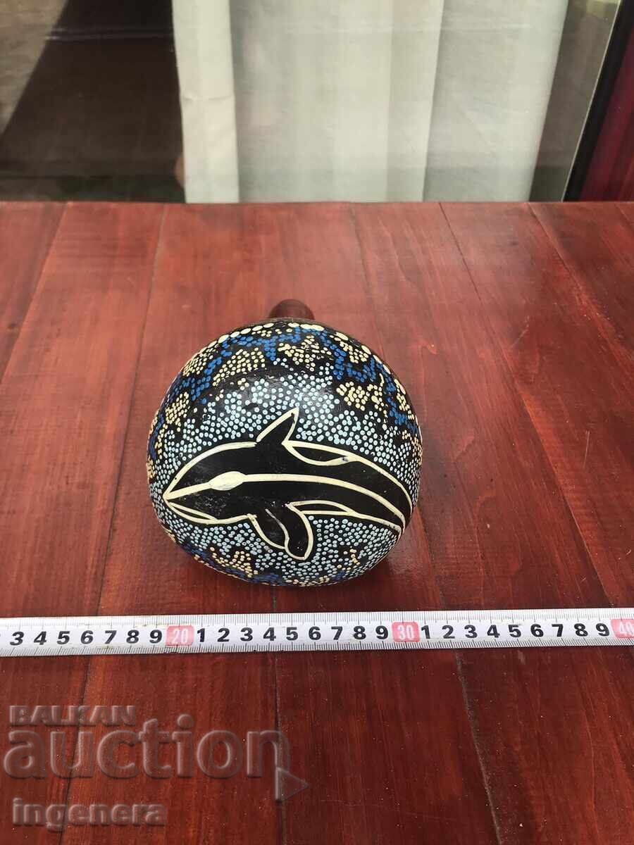 Livrarea MARACAS DIN COCOS ȘI LEMN DECORATE MANUAL