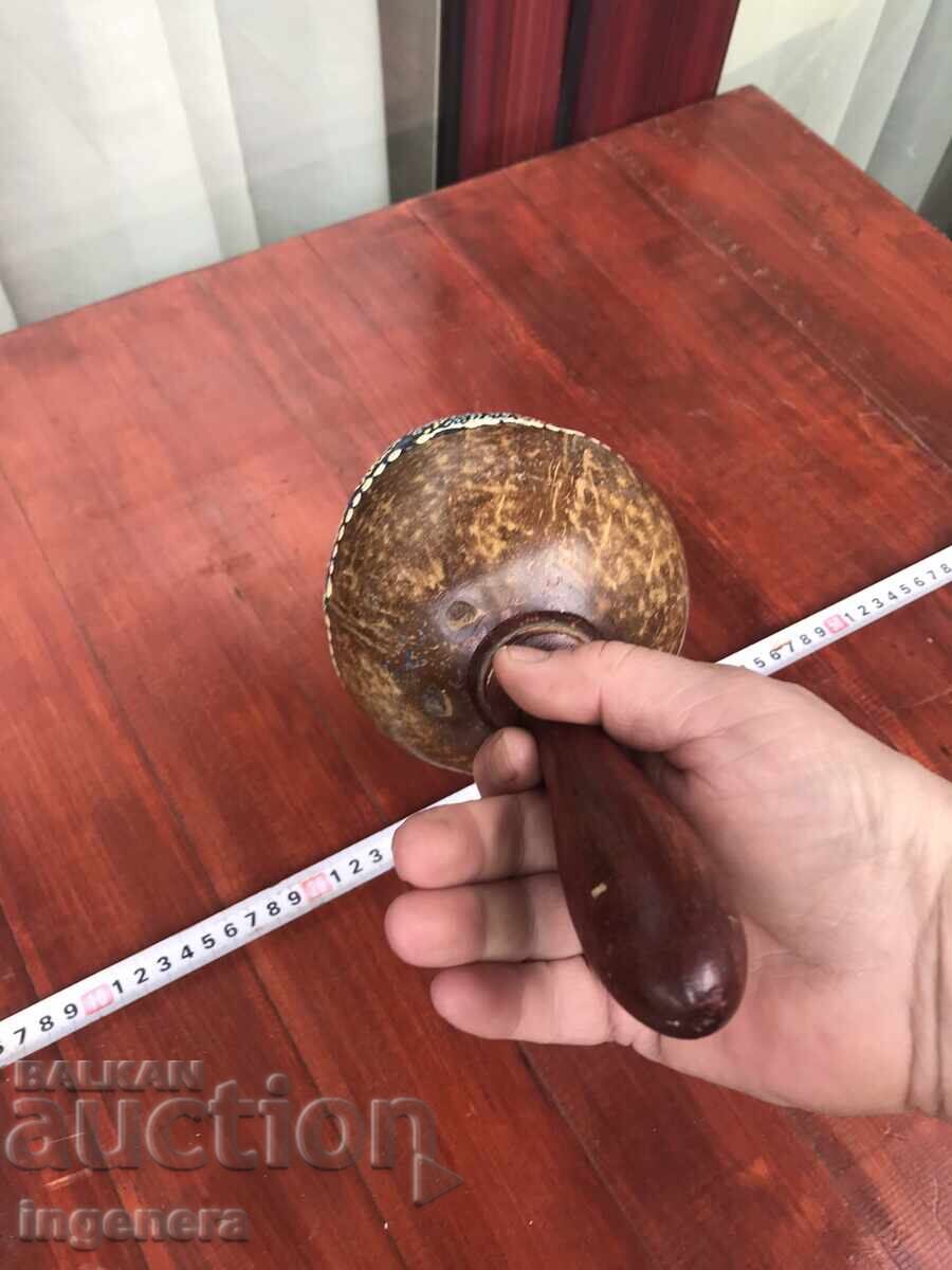 MARACAS DIN COCOS ȘI LEMN DECORATE MANUAL - 7