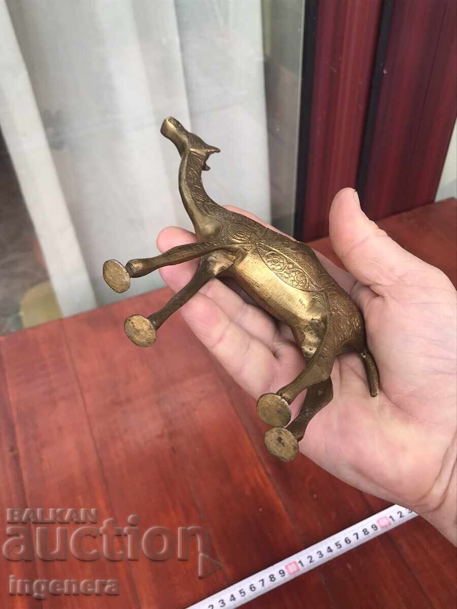 ΦΙΓΟΥΡΑ ΑΠΟ ΧΑΛΚΟ ΜΕΣΙΓΓΑΣ ΟΡΝΑΜΕΝΤΑ ΚΑΜΗΛΑ - 280 ΓΡ - 7