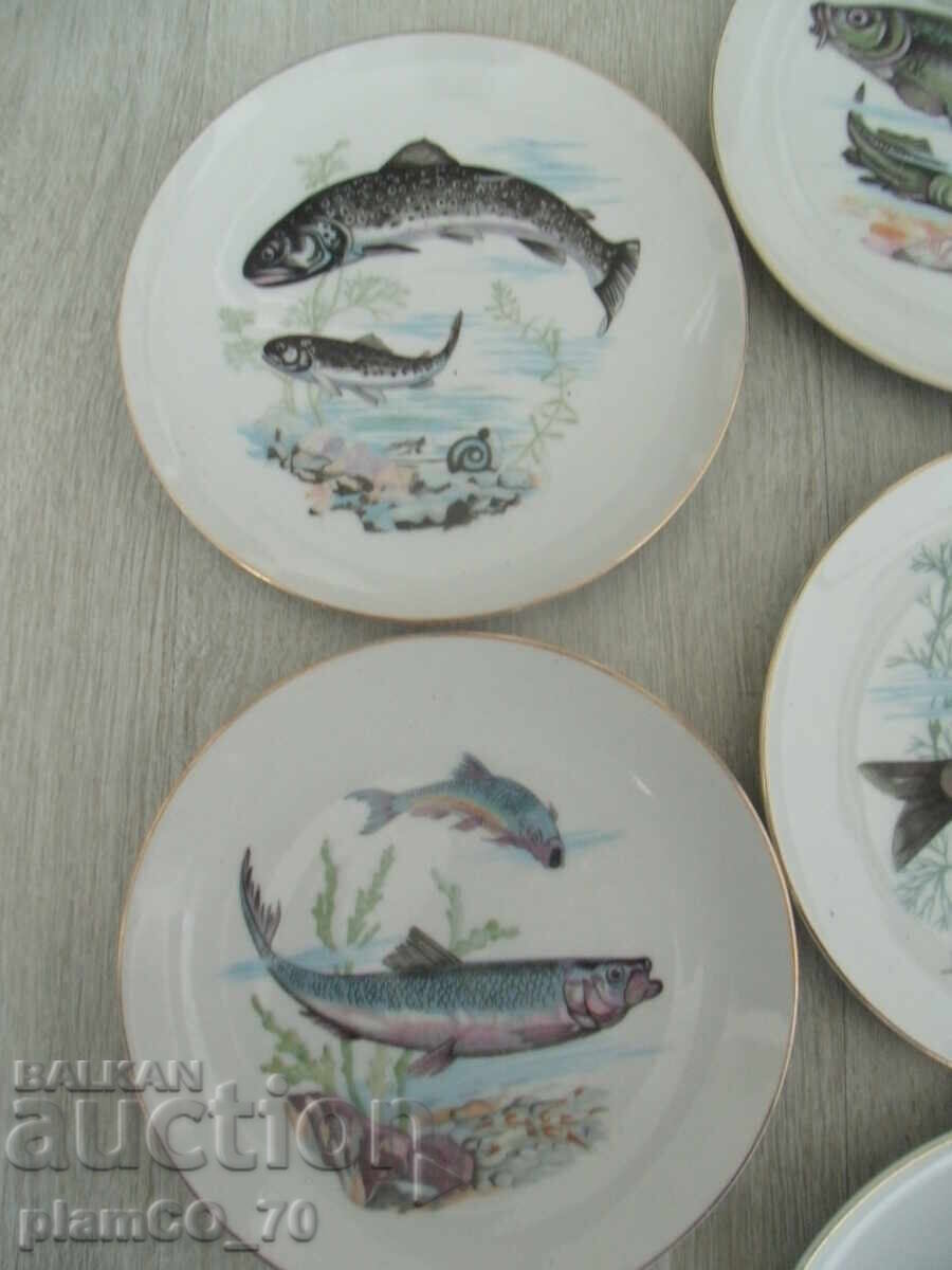 №*7964 παλιά ιαπωνικά πορσελάνινα πιάτα - 7 τεμάχια - SAITO JAPAN με τιμή 65.00 BGN | € 33.23