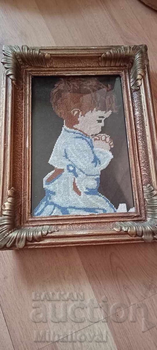 Licitație Goblen "Băiețel rugător"