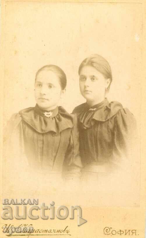 СТАРА ФОТОГРАФИЯ - КАРТОН - ИВ. КАРАСТОЯНОВ – СОФИЯ - М0802