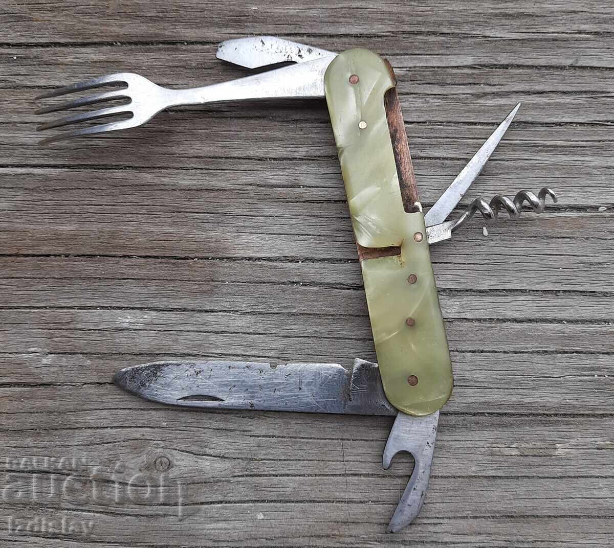 Auction  Collector's pocket knife with mother-of-pearl Bukovets