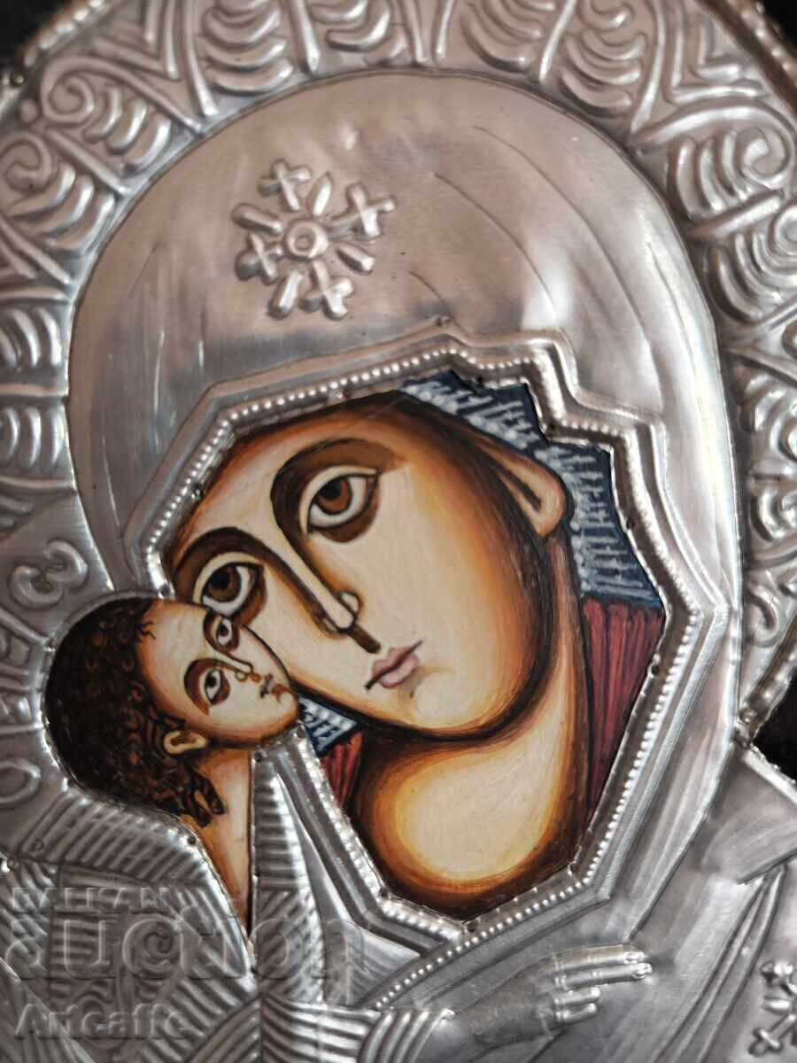 Auction Icon of the Theotokos with a cover Auction Icon of the Theotokos with a cover