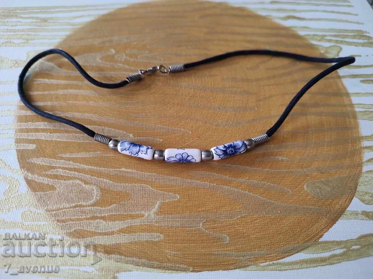 Necklace, stylish charming jewelry, porcelain necklace 30.03.2025 with price 49.00 BGN | € 25.05 Necklace, stylish charming jewelry, porcelain necklace 30.03.2025 with price 49.00 BGN | € 25.05