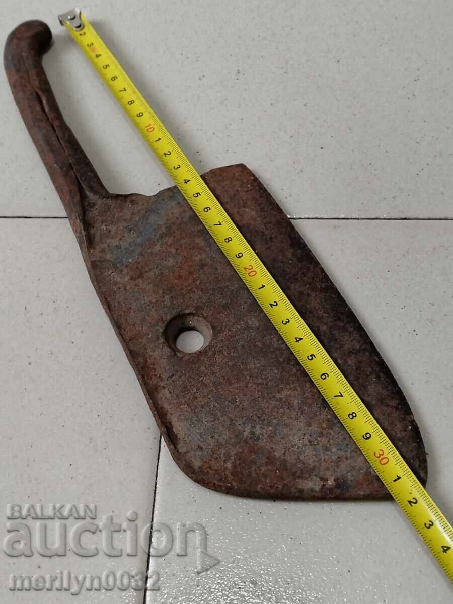 Auction  Satyr, axe, knife, wrought iron