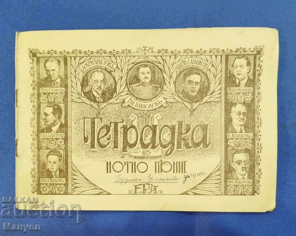 Document vechi Regatul Bulgariei caiet de note cu preț 14.90 BGN | € 7.62