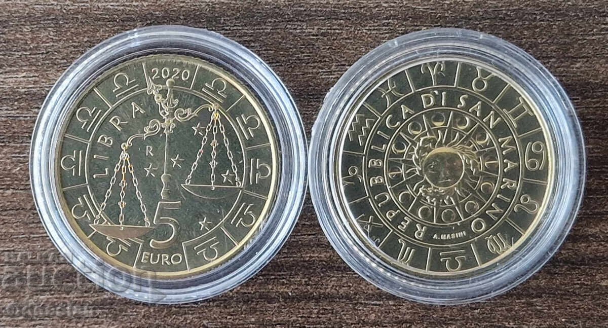San Marino • 5 Euro • Libra • 2020 San Marino • 5 Euro • Libra • 2020