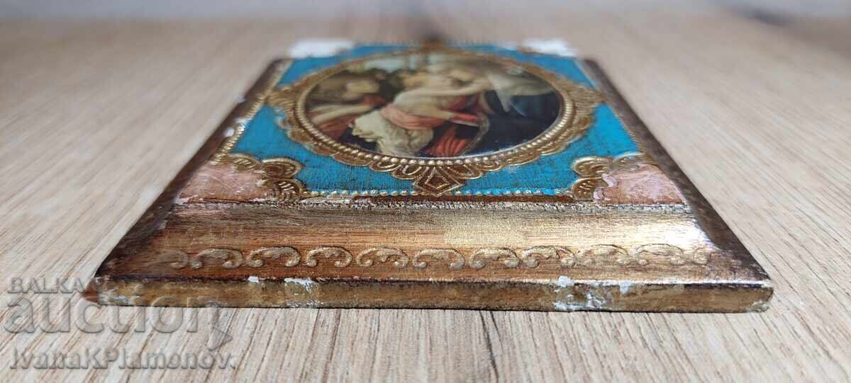 Icoană mică din lemn cu preț € 8.18 | 16.00 BGN