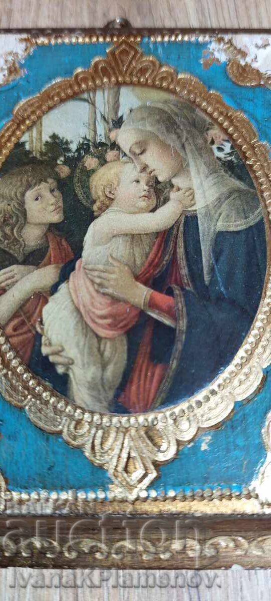 Delivery of Small wooden icon