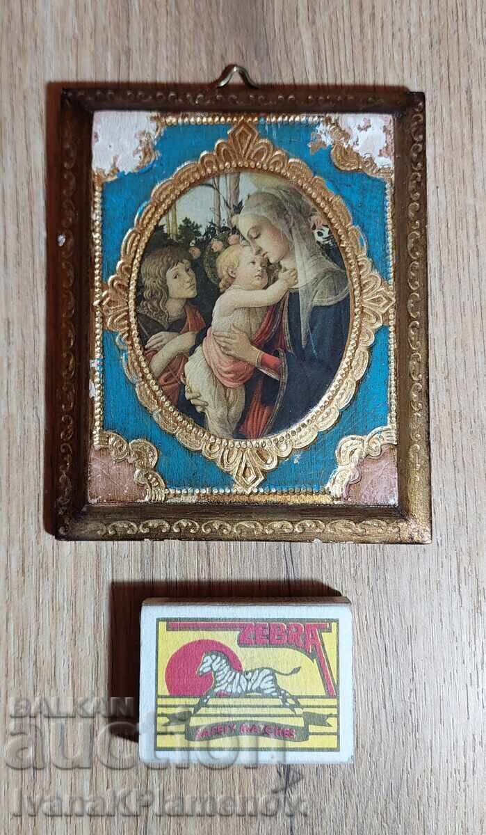 Icoană mică din lemn - 5