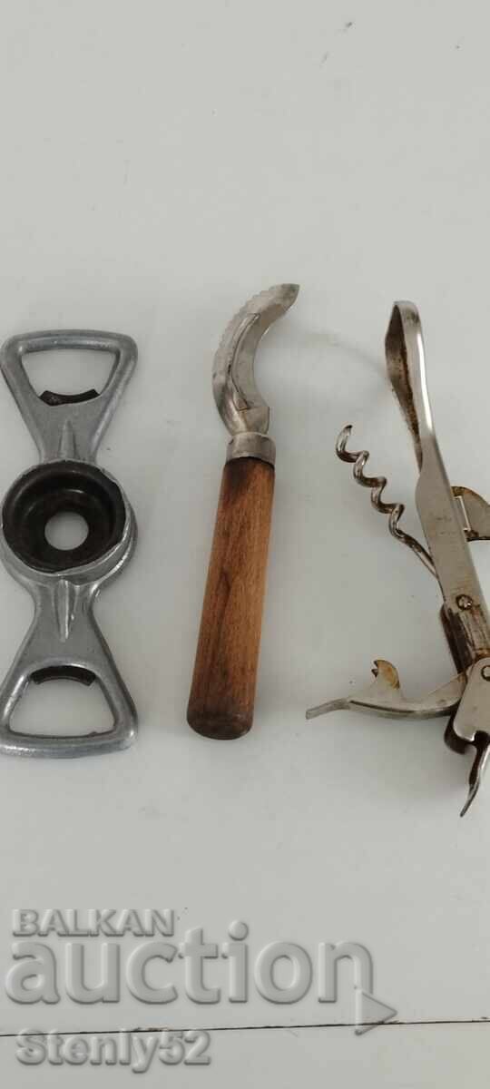 Old Soviet can opener, bottle opener, potato peeler Old Soviet can opener, bottle opener, potato peeler