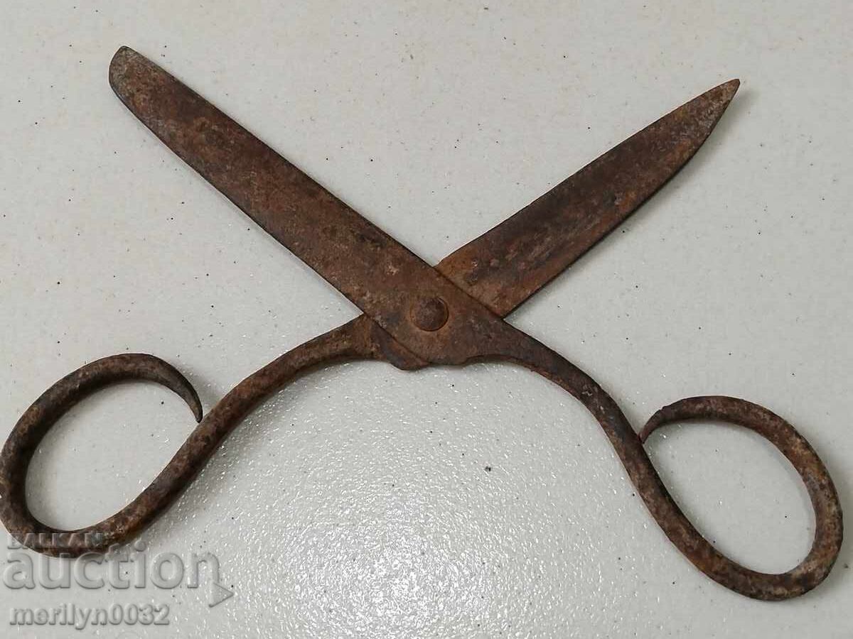 Forged scissors old scissors wrought iron - 5 Forged scissors old scissors wrought iron - 5