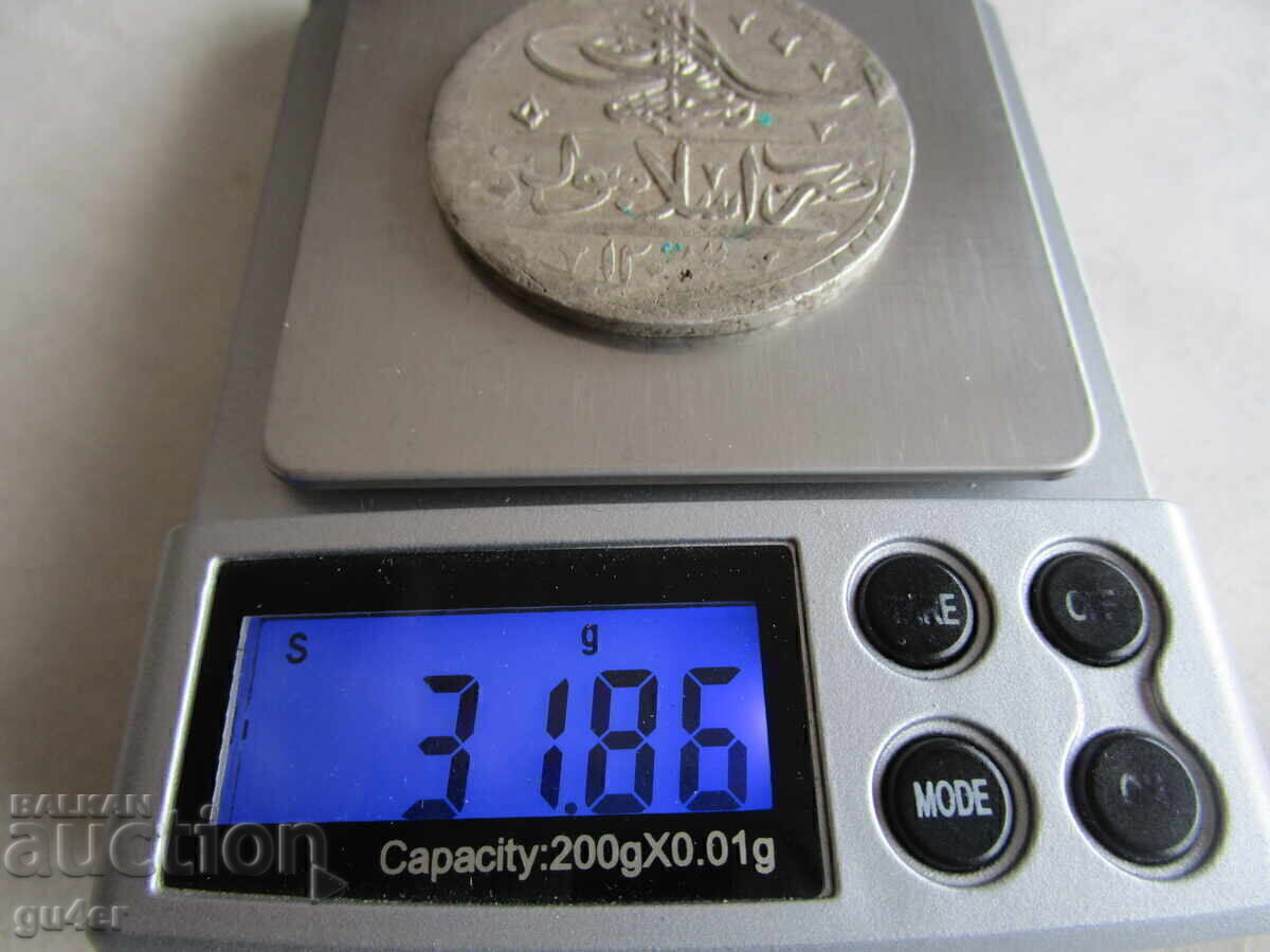 Auction  ❌❌Turkey - Selim III - yüzlük - 1203/8 - silver 31.86 gr. - ORIGINAL❌❌