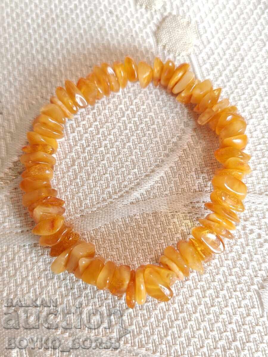 Original Russian Soviet USSR Bracelet Amber 1970s