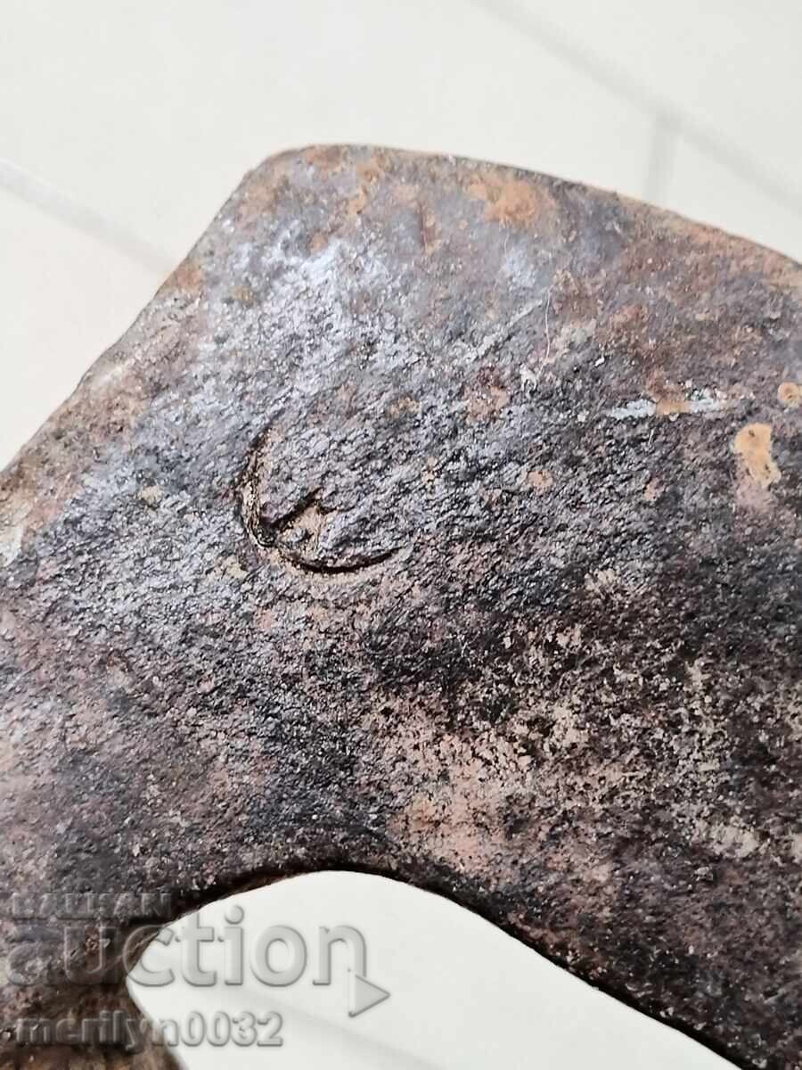 Old ax ax tool wrought iron - 5
