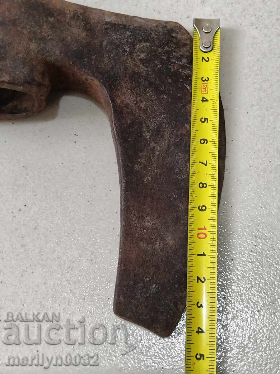 Old ax ax tool wrought iron - 6
