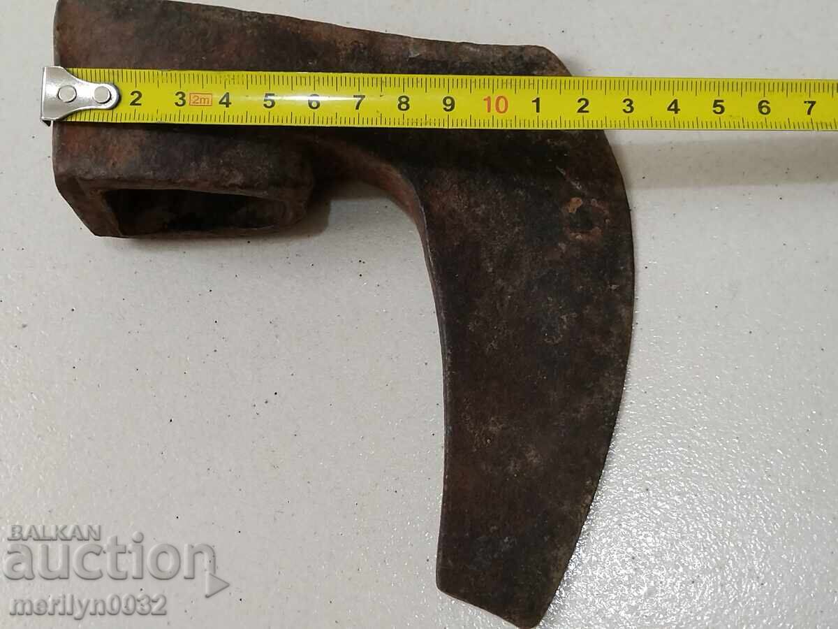 Old ax ax tool wrought iron - 7