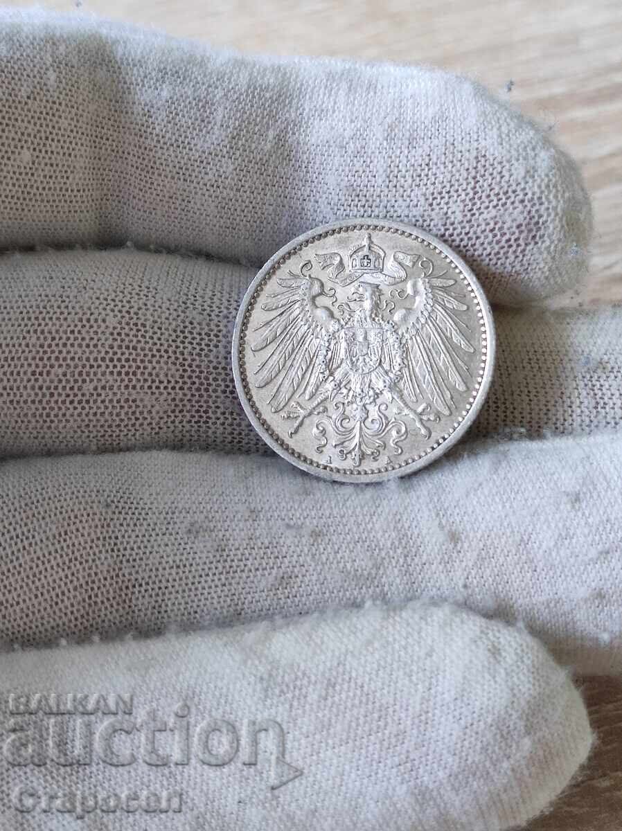 1 μάρκο 1914 "A" Γερμανία με τιμή 50.00 BGN | € 25.56 1 μάρκο 1914 "A" Γερμανία με τιμή 50.00 BGN | € 25.56
