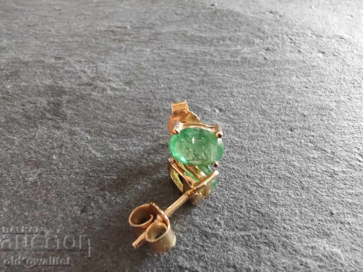 Χρυσά σκουλαρίκια / Σμαράγδι / Σμαράγδια - 6 Χρυσά σκουλαρίκια / Σμαράγδι / Σμαράγδια - 6