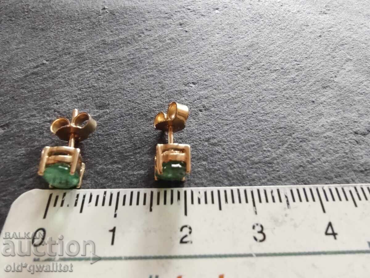 Χρυσά σκουλαρίκια / Σμαράγδι / Σμαράγδια - 7 Χρυσά σκουλαρίκια / Σμαράγδι / Σμαράγδια - 7