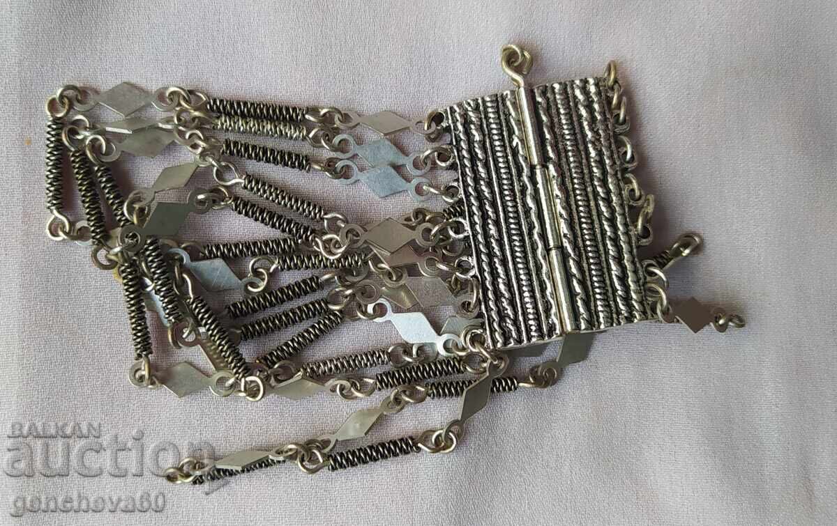 Възрожденска етно сачанена гривна/носия - 6