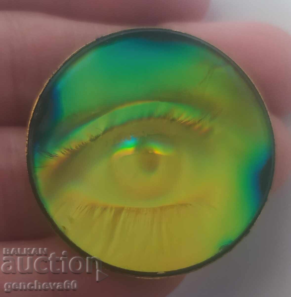 Vintage rare brooch 3D hologram - 6