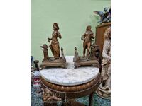 Чифт френски бронзови фигури статуетки