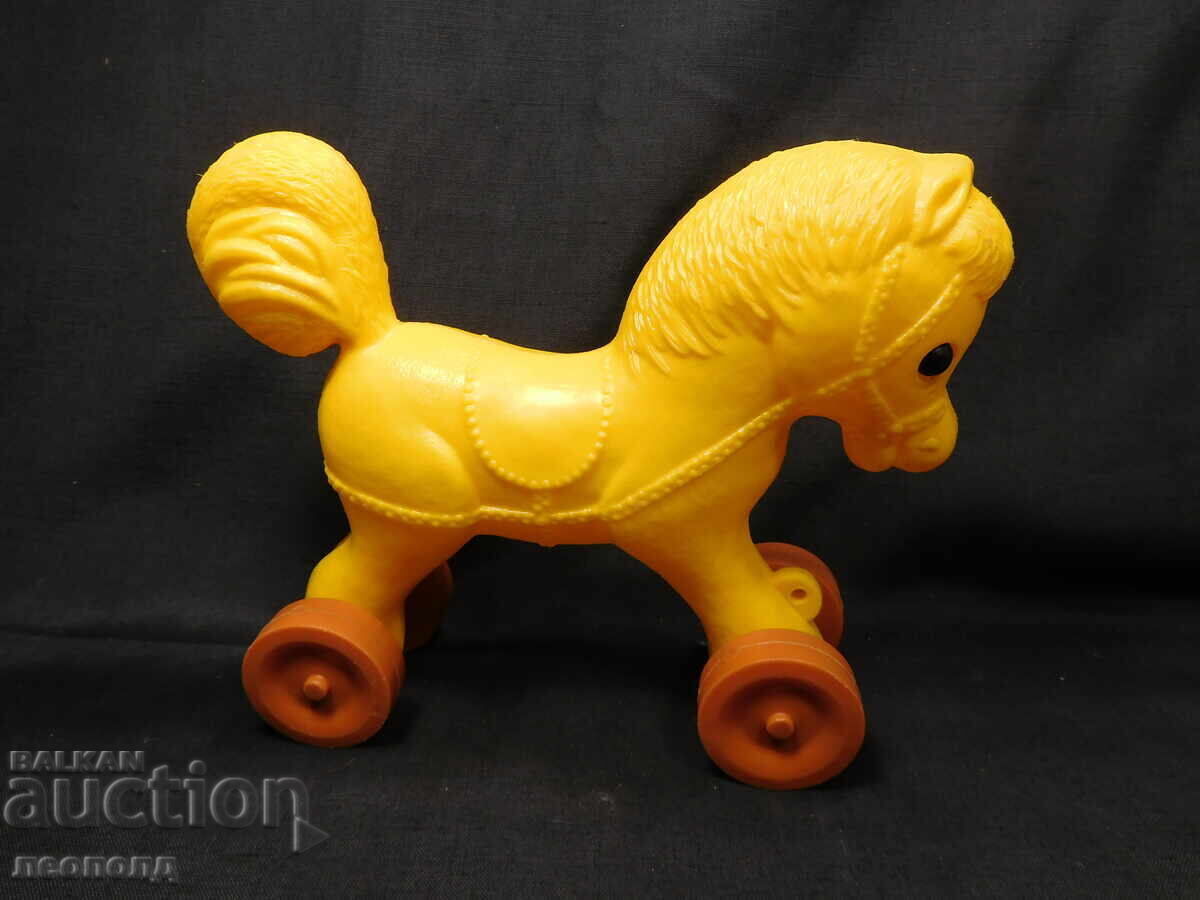 Auction OLD RETRO USSR PLASTIC TOY HORSE Auction OLD RETRO USSR PLASTIC TOY HORSE