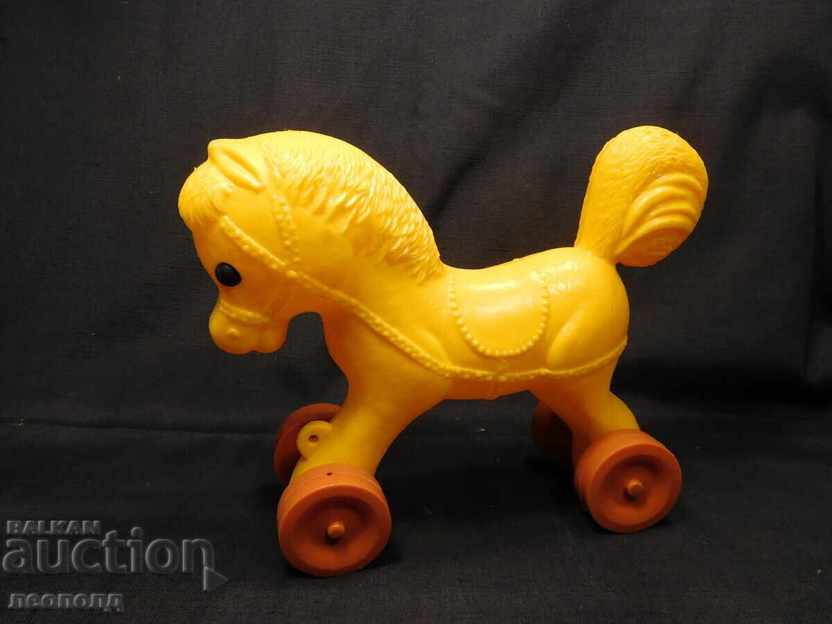 OLD RETRO USSR PLASTIC TOY HORSE OLD RETRO USSR PLASTIC TOY HORSE