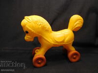 OLD RETRO USSR PLASTIC TOY HORSE