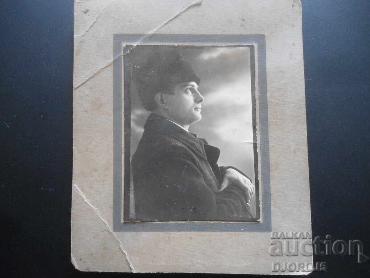 Foto veche, carton, Dimitar Gabrovski