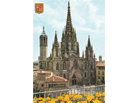 ❤️ ⭐ Κάρτα Ισπανία Βαρκελώνη Καθεδρικός Ναός ⭐ ❤️