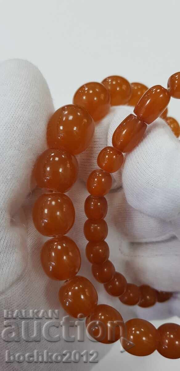 Παράδοση Κολιέ, περιδέραιο από κεχριμπάρι - 35 γρ. 1950 - 1960 Παράδοση Κολιέ, περιδέραιο από κεχριμπάρι - 35 γρ. 1950 - 1960