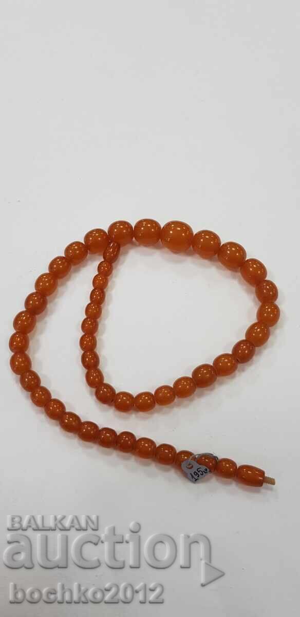 Κολιέ, περιδέραιο από κεχριμπάρι - 35 γρ. 1950 - 1960 - 6 Κολιέ, περιδέραιο από κεχριμπάρι - 35 γρ. 1950 - 1960 - 6