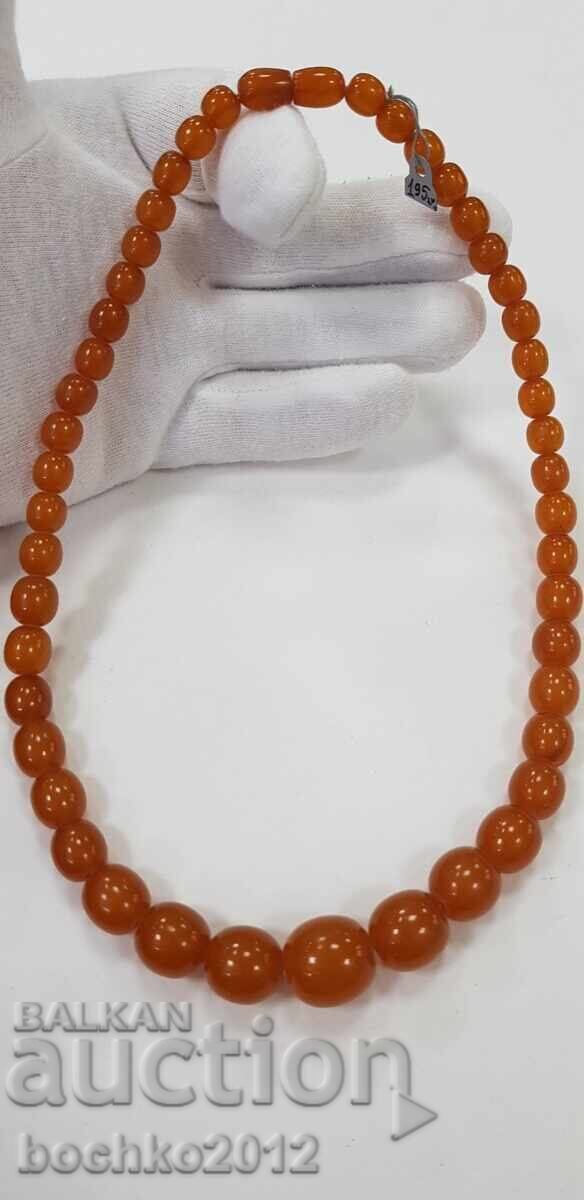 Κολιέ, περιδέραιο από κεχριμπάρι - 35 γρ. 1950 - 1960