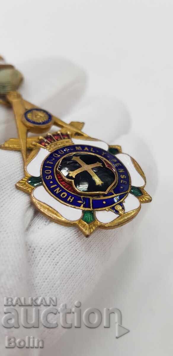 Collectible Masonic Medal, Order, Badge 1913, England, London - 5 Collectible Masonic Medal, Order, Badge 1913, England, London - 5