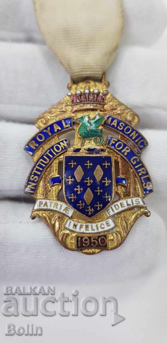 Δημοπρασία Συλλεκτικό μασονικό μετάλλιο, παράσημο, σήμα 1950, Αγγλία, Λονδίνο Δημοπρασία Συλλεκτικό μασονικό μετάλλιο, παράσημο, σήμα 1950, Αγγλία, Λονδίνο