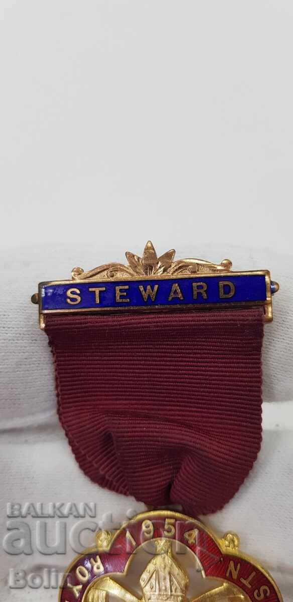 Auction  Collectible Masonic Medal, Order, Badge 1954 England, London