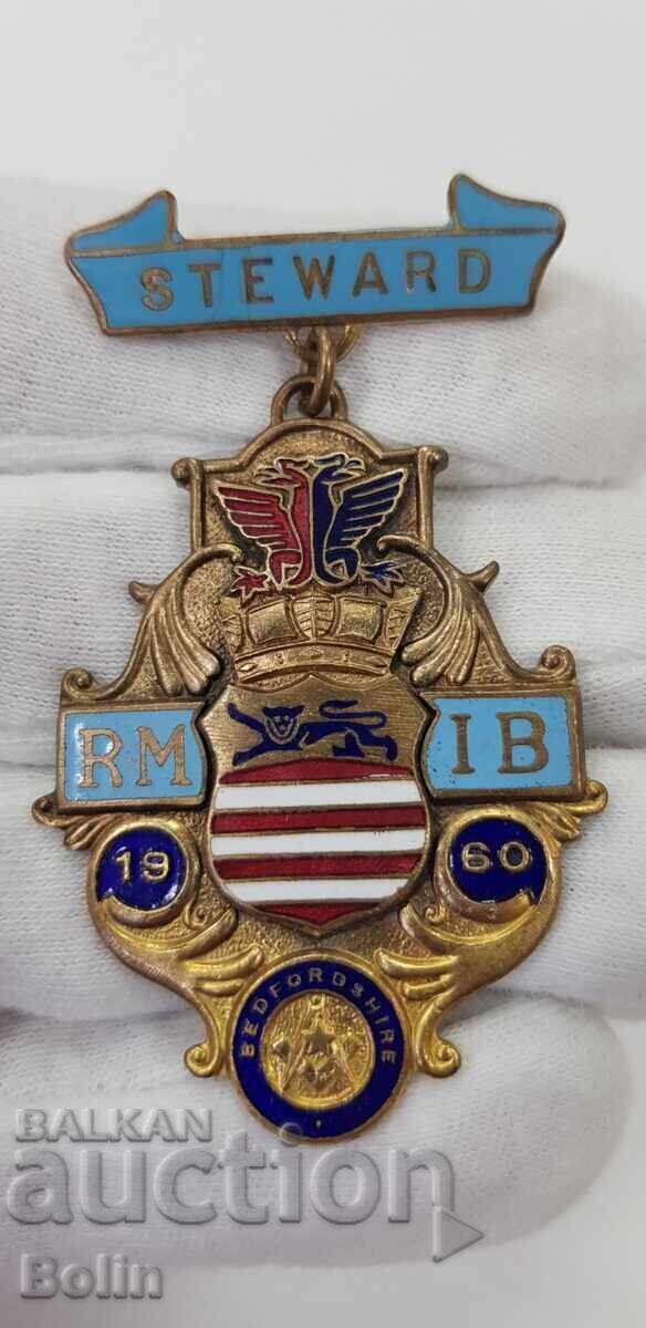 Колекционен Масонски  медал,орден,знак 1960г. Англия, Лондон