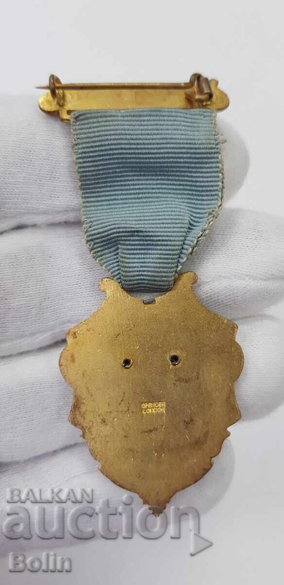 Колекционен Масонски медал,орден,знак 1954г. Англия, Лондон с цена € 40.00 | 78.23 лв.